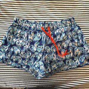 Lilly Pulitzer athletic shorts in adorable elephant print!